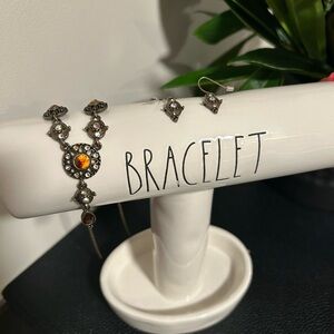 Necklace with matching earrings